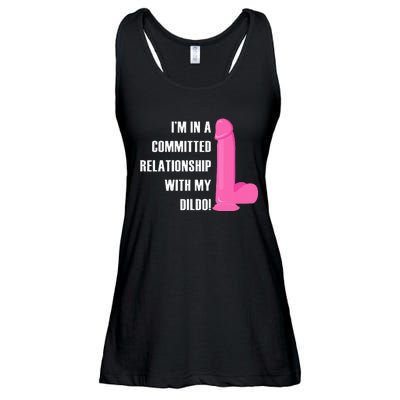 I Am In A Fixed Relationship To My Dildo Ladies Essential Flowy Tank