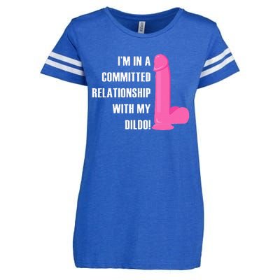 I Am In A Fixed Relationship To My Dildo Enza Ladies Jersey Football T-Shirt