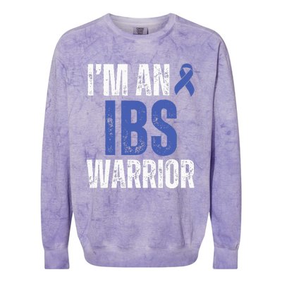 Im An Ibs Warrior Irritable Bowel Syndrome Warrior Colorblast Crewneck Sweatshirt