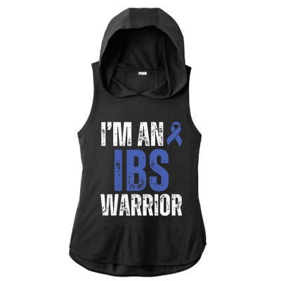 Im An Ibs Warrior Irritable Bowel Syndrome Warrior Ladies PosiCharge Tri-Blend Wicking Draft Hoodie Tank