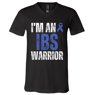 Im An Ibs Warrior Irritable Bowel Syndrome Warrior V-Neck T-Shirt