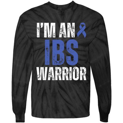 Im An Ibs Warrior Irritable Bowel Syndrome Warrior Tie-Dye Long Sleeve Shirt