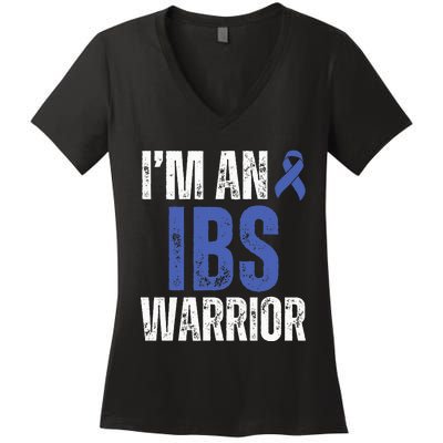 Im An Ibs Warrior Irritable Bowel Syndrome Warrior Women's V-Neck T-Shirt