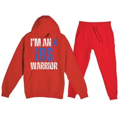 Im An Ibs Warrior Irritable Bowel Syndrome Warrior Premium Hooded Sweatsuit Set