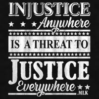 Injustice Anywhere Is A Threat To Justice Everywhere MLK Ladies PosiCharge Tri-Blend Wicking Tank