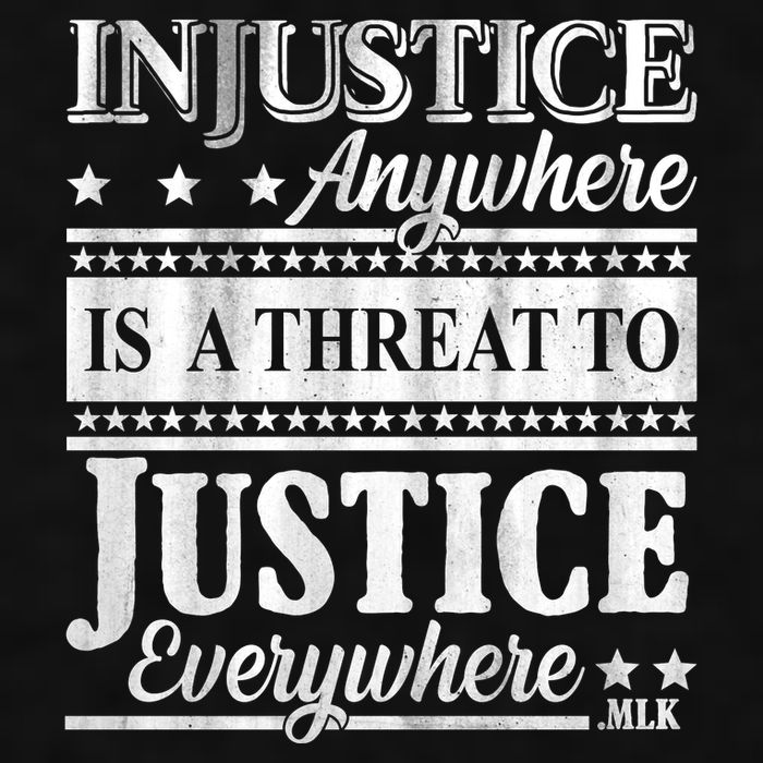 Injustice Anywhere Is A Threat To Justice Everywhere MLK Ladies PosiCharge Tri-Blend Wicking Tank