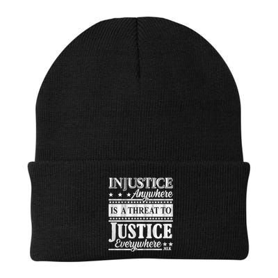 Injustice Anywhere Is A Threat To Justice Everywhere MLK Beanie