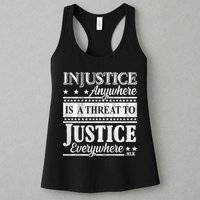 Injustice Anywhere Is A Threat To Justice Everywhere MLK Womens Tank Top