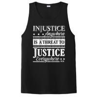 Injustice Anywhere Is A Threat To Justice Everywhere MLK PosiCharge Competitor Tank