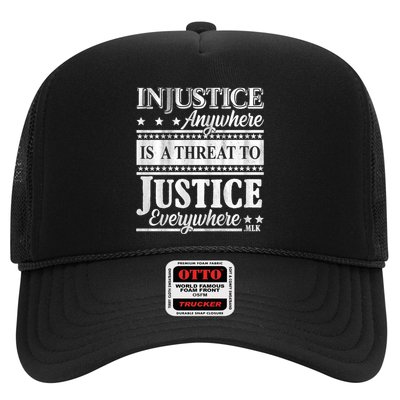 Injustice Anywhere Is A Threat To Justice Everywhere MLK Trucker Hat
