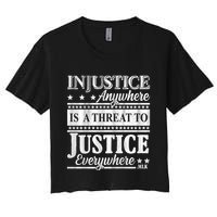 Injustice Anywhere Is A Threat To Justice Everywhere MLK Crop Top
