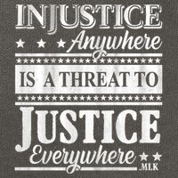 Injustice Anywhere Is A Threat To Justice Everywhere MLK Cotton Canvas Backpack