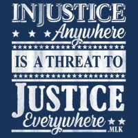 Injustice Anywhere Is A Threat To Justice Everywhere MLK Infant Baby Jersey Bodysuit