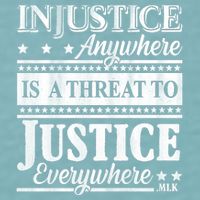 Injustice Anywhere Is A Threat To Justice Everywhere MLK Sueded Cloud Jersey T-Shirt