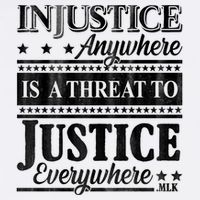 Injustice Anywhere Is A Threat To Justice Everywhere MLK Garment-Dyed Sweatshirt