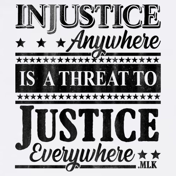 Injustice Anywhere Is A Threat To Justice Everywhere MLK Garment-Dyed Sweatshirt