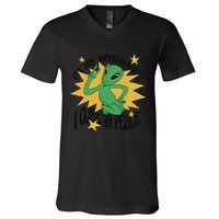 I'm An Introvert I Come In Peace Alien V-Neck T-Shirt
