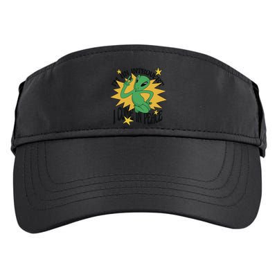 I'm An Introvert I Come In Peace Alien Adult Drive Performance Visor