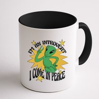 I'm An Introvert I Come In Peace Alien Mug