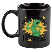 I'm An Introvert I Come In Peace Alien 11oz C Handle Ceramic Mug