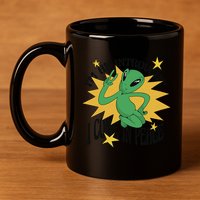 I'm An Introvert I Come In Peace Alien 11oz C Handle Ceramic Mug