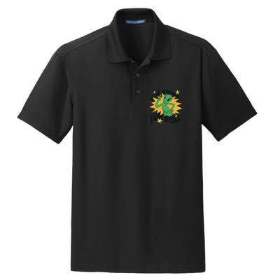 I'm An Introvert I Come In Peace Alien Dry Zone Grid Polo