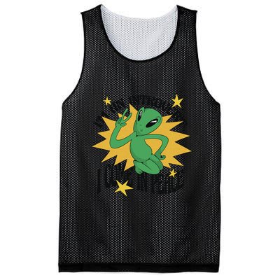 I'm An Introvert I Come In Peace Alien Mesh Reversible Basketball Jersey Tank