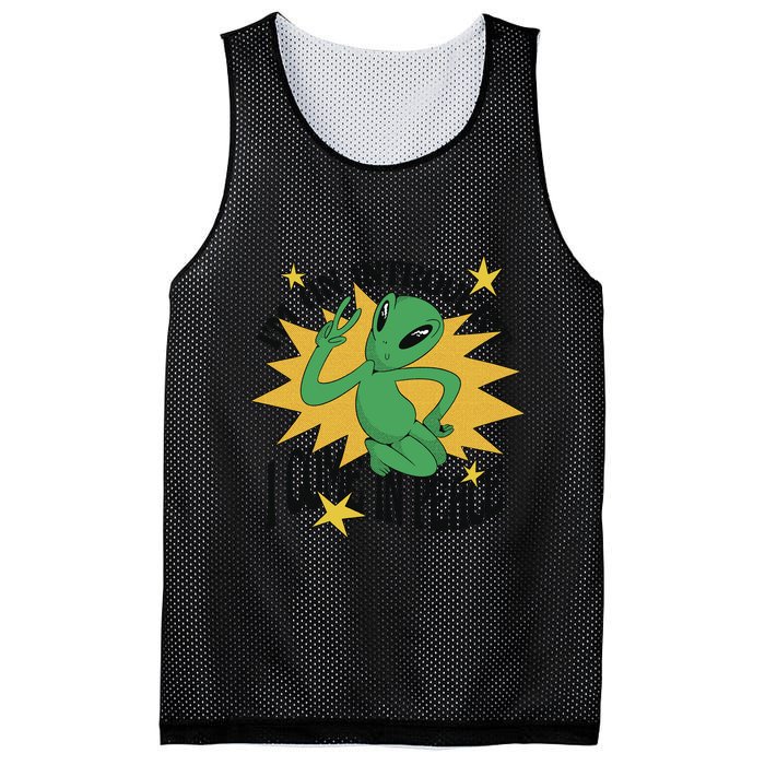 I'm An Introvert I Come In Peace Alien Mesh Reversible Basketball Jersey Tank