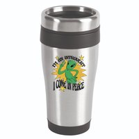 I'm An Introvert I Come In Peace Alien 16oz Travel Tumbler