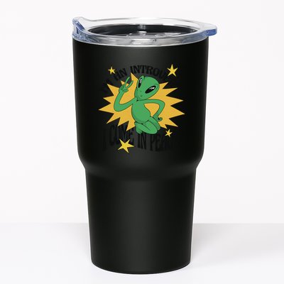 I'm An Introvert I Come In Peace Alien Tumbler