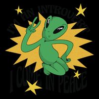 I'm An Introvert I Come In Peace Alien Mousepad
