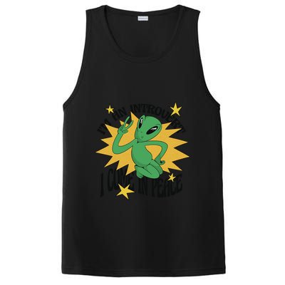 I'm An Introvert I Come In Peace Alien PosiCharge Competitor Tank