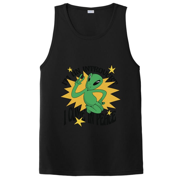I'm An Introvert I Come In Peace Alien PosiCharge Competitor Tank