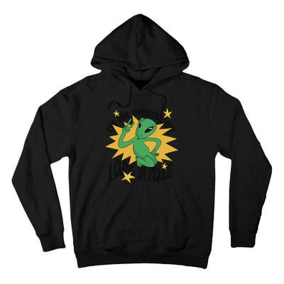 I'm An Introvert I Come In Peace Alien Tall Hoodie