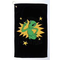 I'm An Introvert I Come In Peace Alien Golf Towel