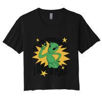I'm An Introvert I Come In Peace Alien Crop Top
