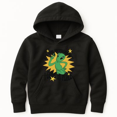 I'm An Introvert I Come In Peace Alien Kids Hoodie