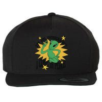 I'm An Introvert I Come In Peace Alien Wool Snapback Cap