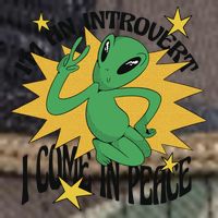 I'm An Introvert I Come In Peace Alien Retro Rope Trucker Hat Cap