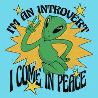 I'm An Introvert I Come In Peace Alien Women's V-Neck T-Shirt