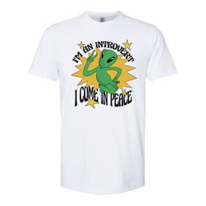 I'm An Introvert I Come In Peace Alien Softstyle CVC T-Shirt