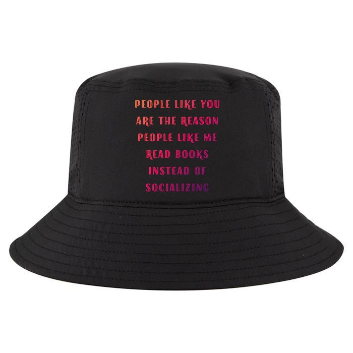 Introvert Antisocial Id Rather Be Reading Gift Cool Comfort Performance Bucket Hat