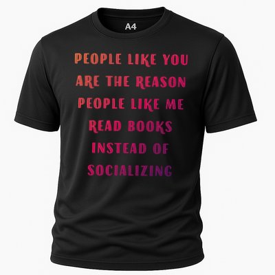 Introvert Antisocial Id Rather Be Reading Gift Performance Shirt