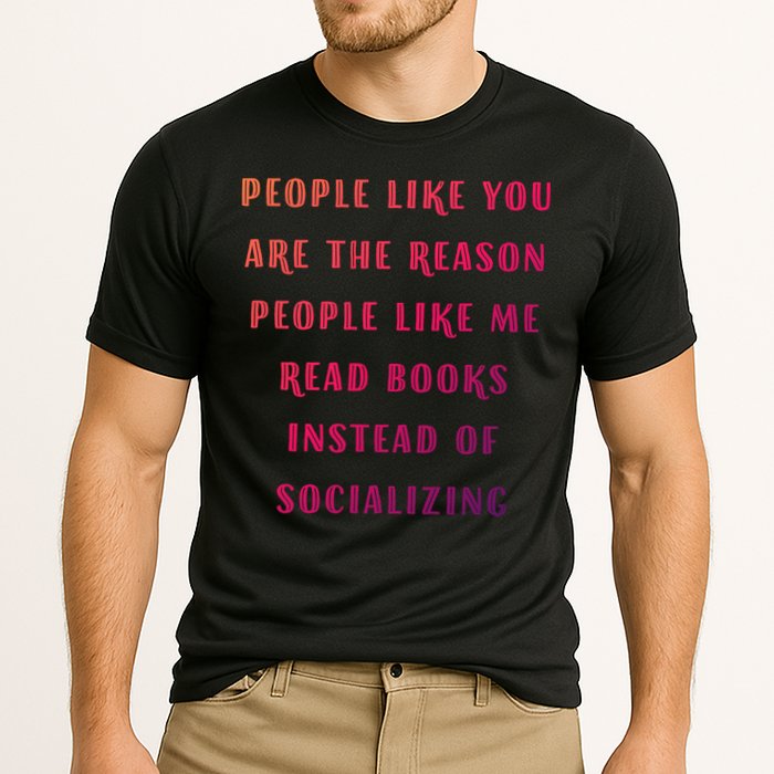 Introvert Antisocial Id Rather Be Reading Gift Performance Shirt