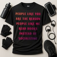 Introvert Antisocial Id Rather Be Reading Gift Performance Shirt