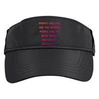 Introvert Antisocial Id Rather Be Reading Gift Adult Drive Performance Visor
