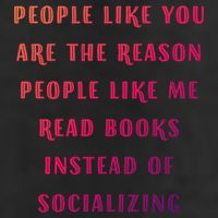 Introvert Antisocial Id Rather Be Reading Gift Adult Drive Performance Visor