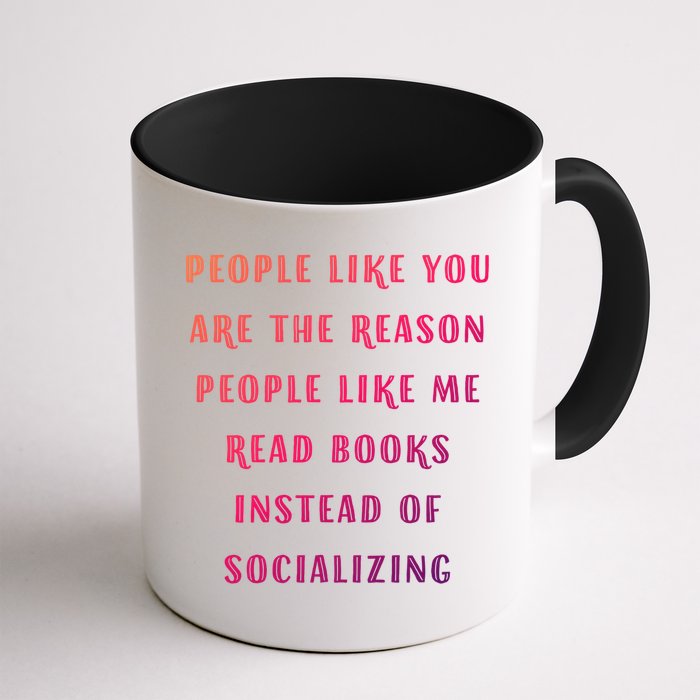 Introvert Antisocial Id Rather Be Reading Gift Mug