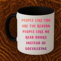 Introvert Antisocial Id Rather Be Reading Gift Mug