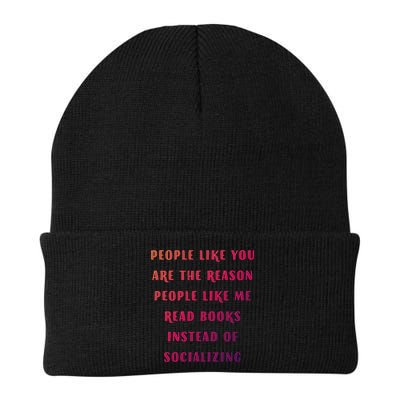 Introvert Antisocial Id Rather Be Reading Gift Beanie